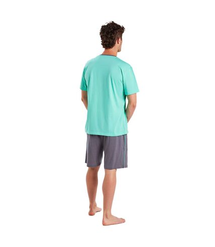 Men's short-sleeved and round neck pajamas MUEH0451