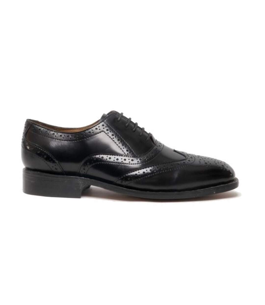 Ben chaussures en cuir homme noir Amblers-1