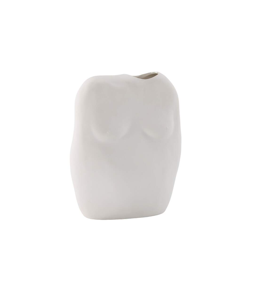 Vase Buste en Céramique Romie 28cm Blanc Cassé-1