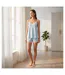 OZABI Pyjama Femme Viscose Débardeur Col V Dentelle Toucher Doux-4
