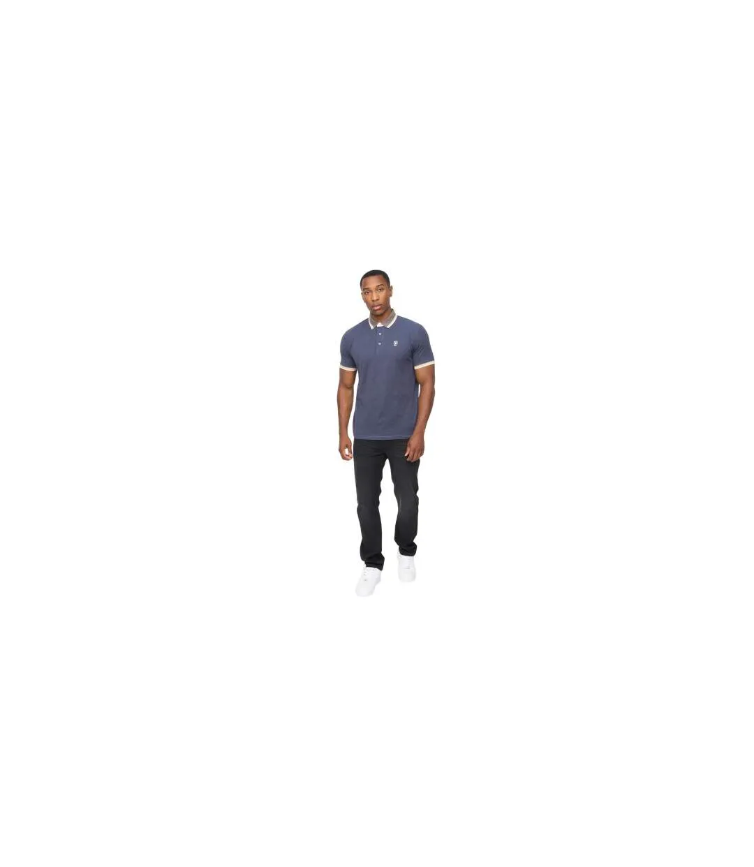 Polo Chimlacks Homme Bleu Denim Crosshatch-2