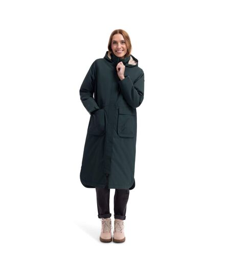 Veste Imperméable Longue À Capuche 3-en-1 Kamila Femme Vert Foncé Trespass