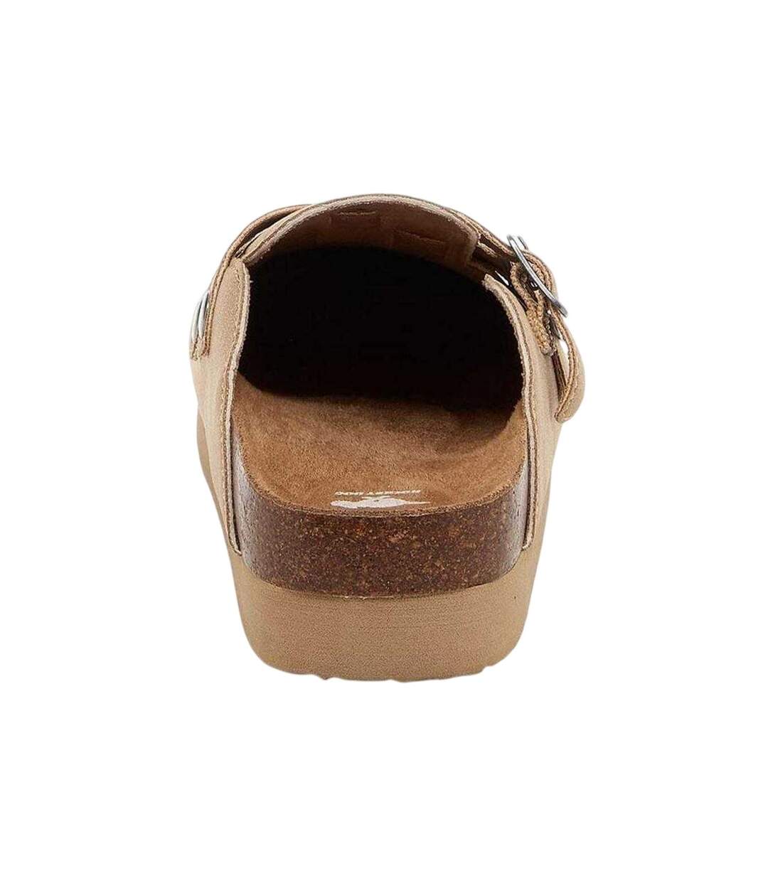 Womens/ladies Abel Plus Suede Platform Clogs Taupe Rocket Dog-2