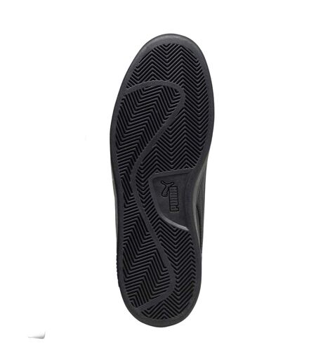 Mens Smash 3.0 Suede Water Resistant Trainers Black Grey Puma