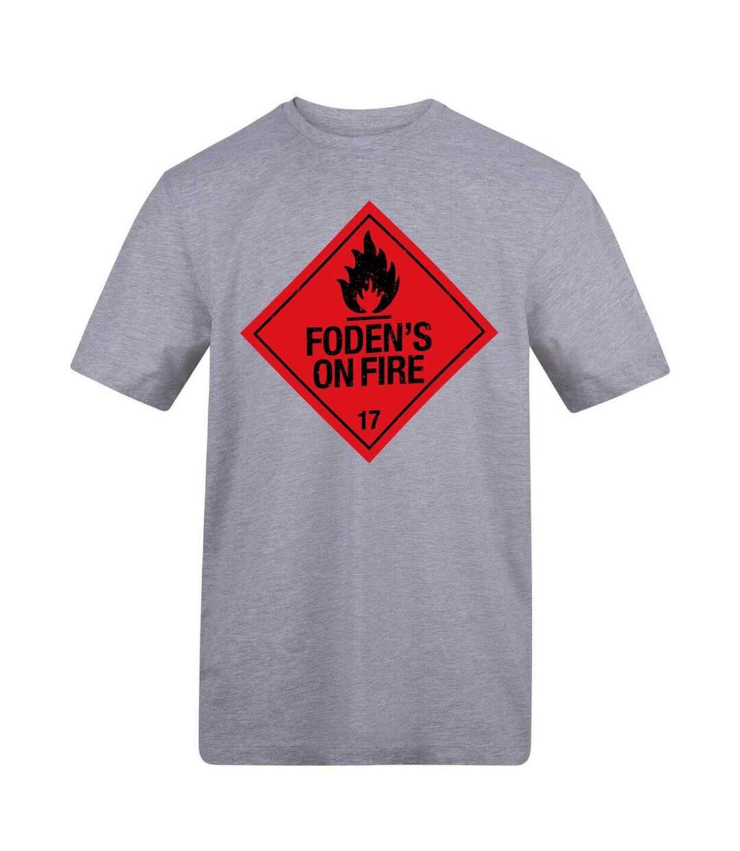 Unisex Adult Foden´s On Fire T-shirt Grey AWD-1