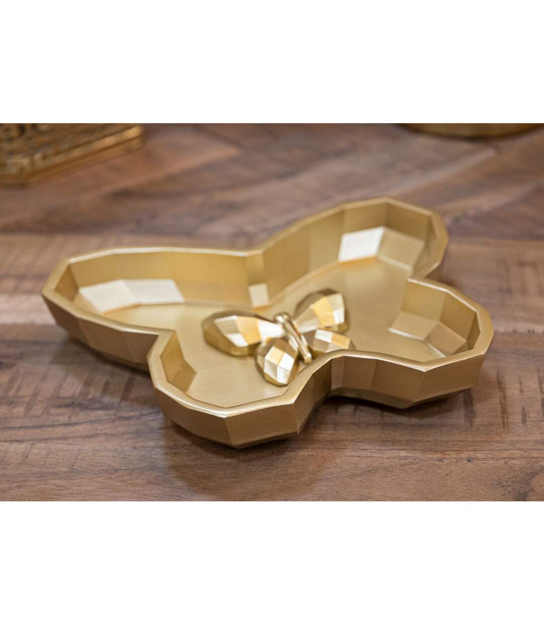 Vide-Poche Design Butterfly 20cm Or-5