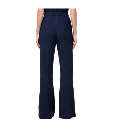 Womens/ladies Meera Flared Trousers Blue French Connection