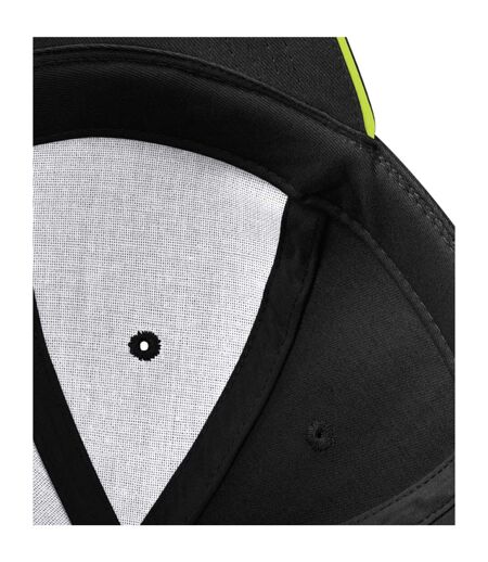 Casquette Motif/style 6 Panneaux Athleisure Noir Vert Clair Beechfield