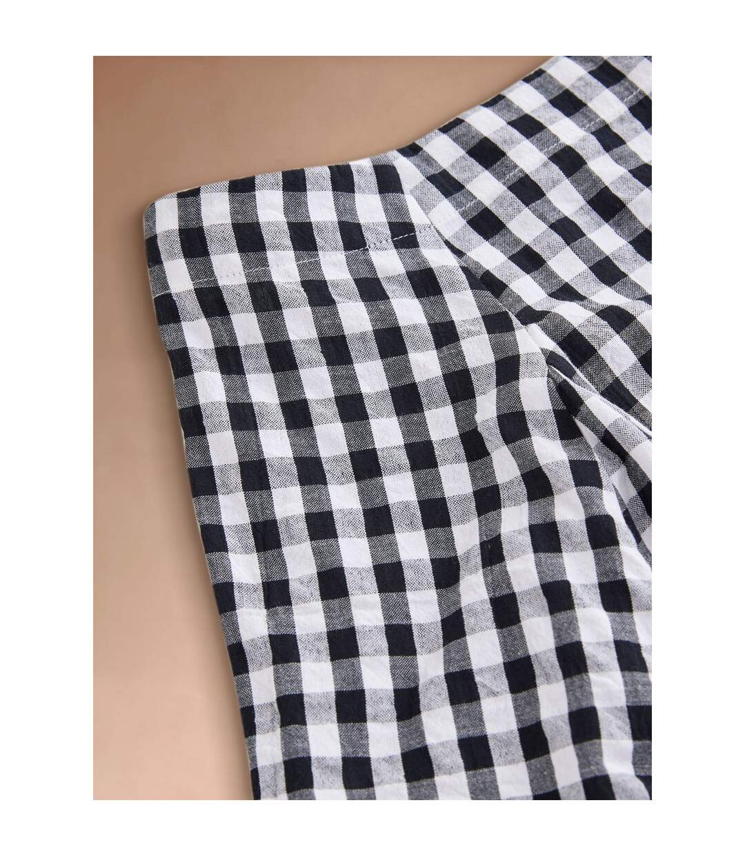 Womens/ladies Checked Godet Maxi Skirt Black Cath Kidston-4