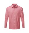 Premier Mens Long Sleeve Chambray Shirt (Red) - UTPC3912