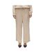 Pantalon fluide beige femme vero moda alida-1
