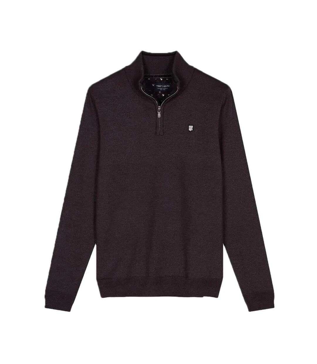 Pull 1/4 Zip Anthracite Homme Teddy Smith Marty 2-1