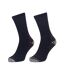 Pack Of 12  Mens Heavy Duty Work Socks  Black Grey Iron Mountain-3
