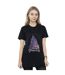 Disney Femme/Les femmes Princesse Château de Noël T-Shirt Boyfriend en coton (Noir) - UTBI48967-2