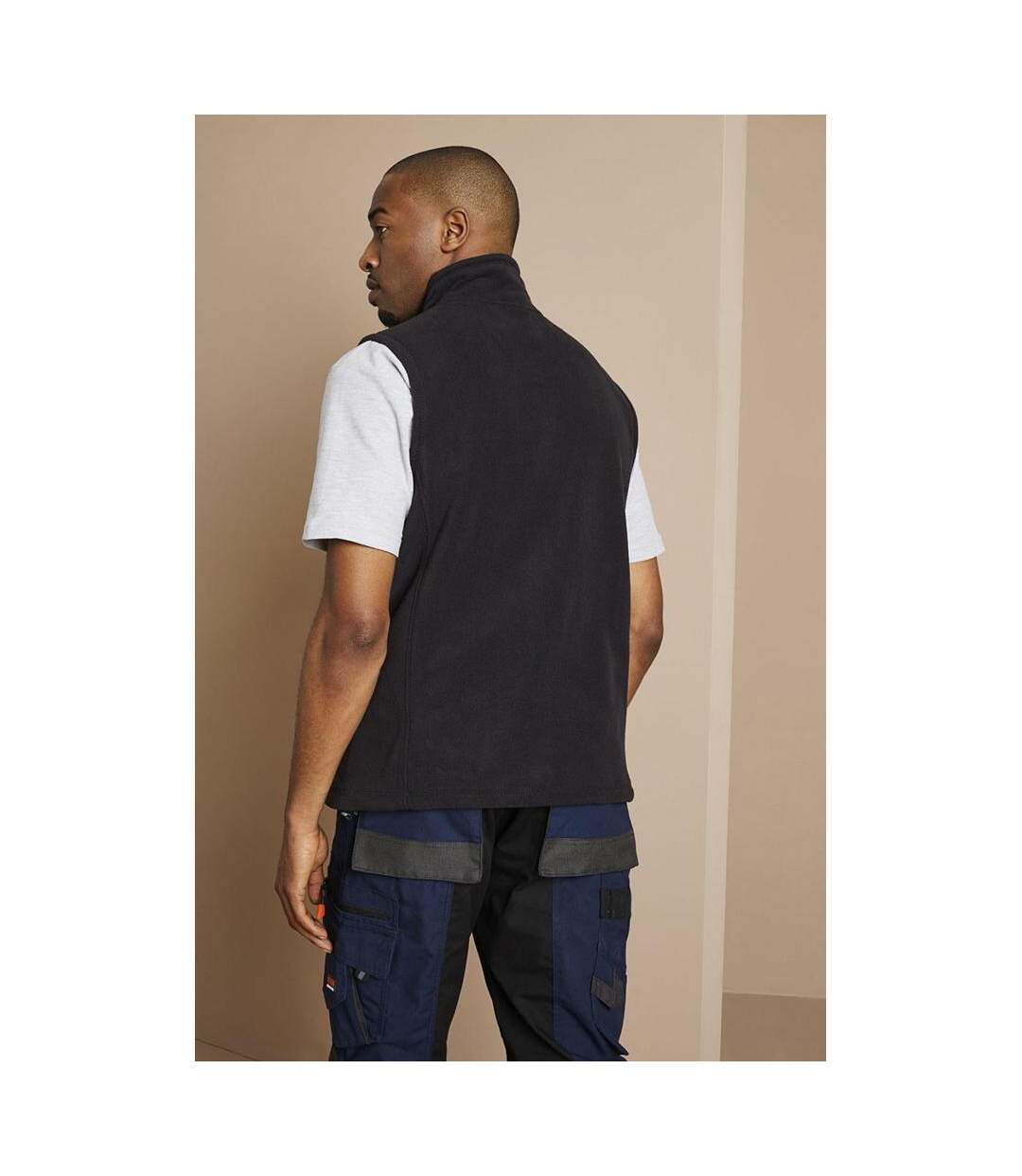 L Gilet Polaire Sans Manches Homme Noir Russel-4
