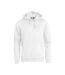 Sweat À Capuche Basic Adulte Blanc Clique-1