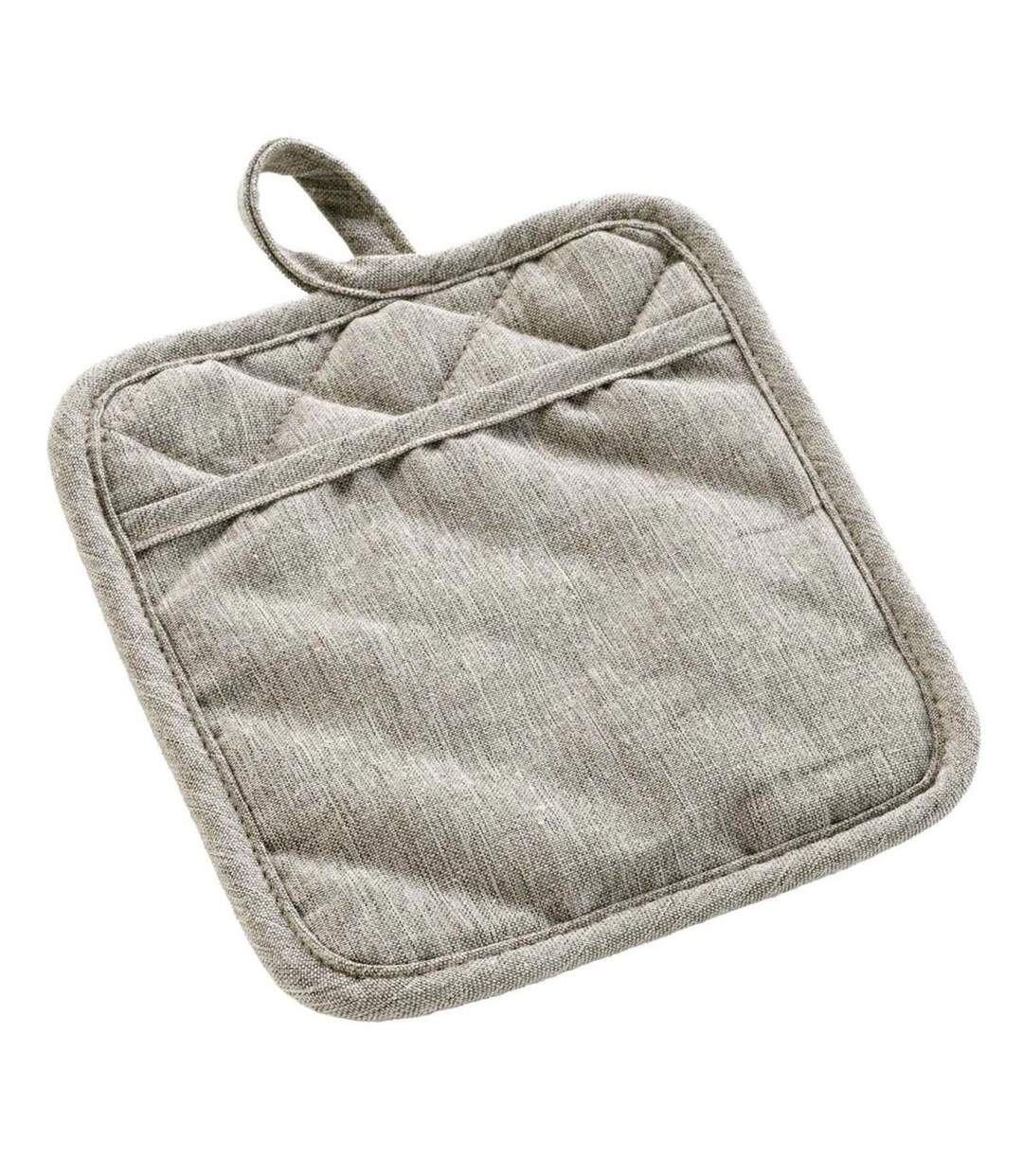 Manique de Cuisine Avec Poche Adam 18cm Beige Lin-1