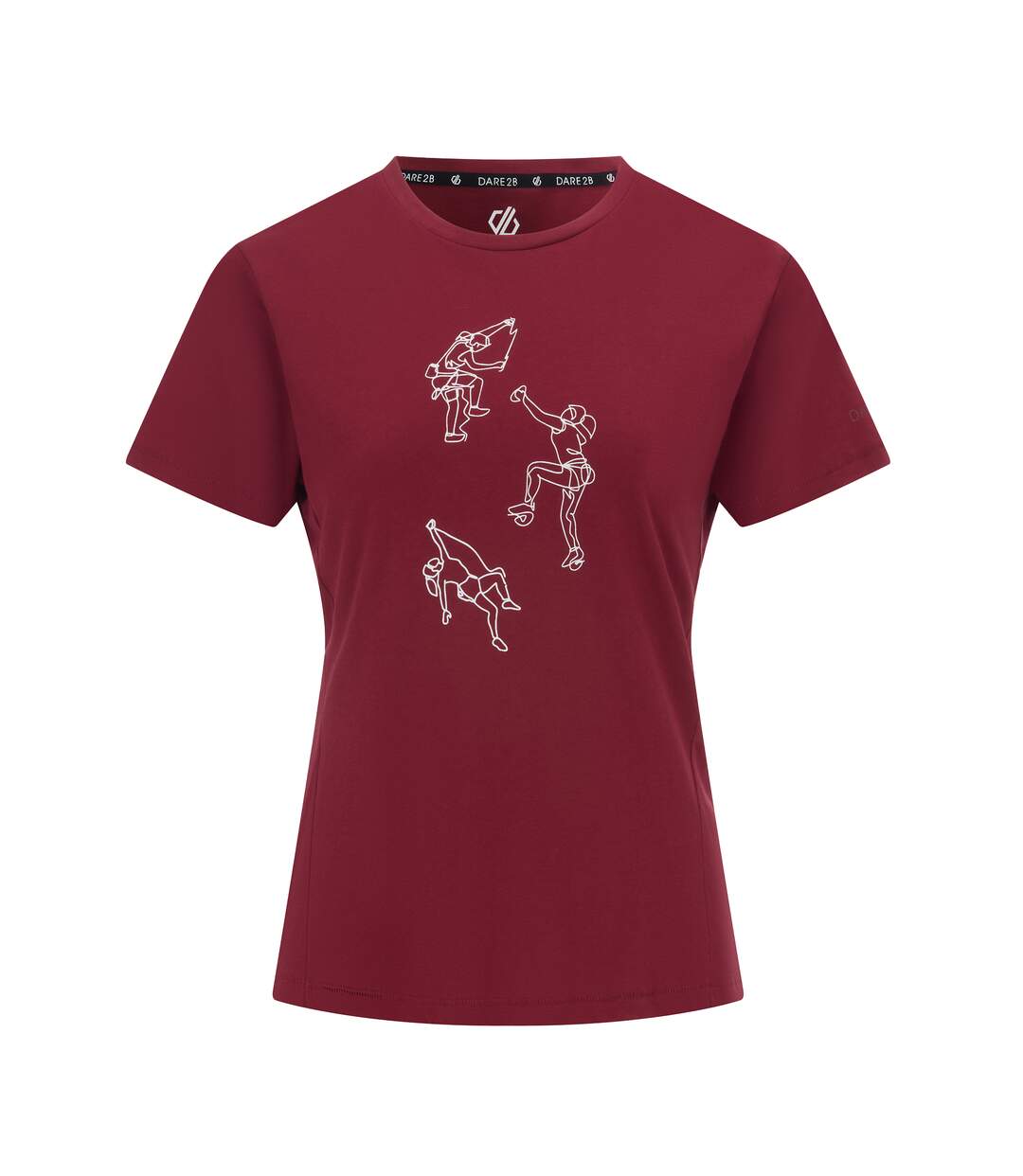 T-shirt Motif/style Poses Tranquility Femme Rouge Sang Dare 2B-2