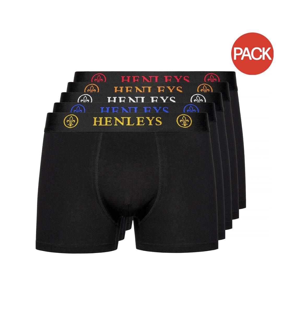 Boxers quintlock homme noir Henleys-1