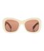 Mens Pablo Everyday Sunglasses One Size White Brown Off White-1