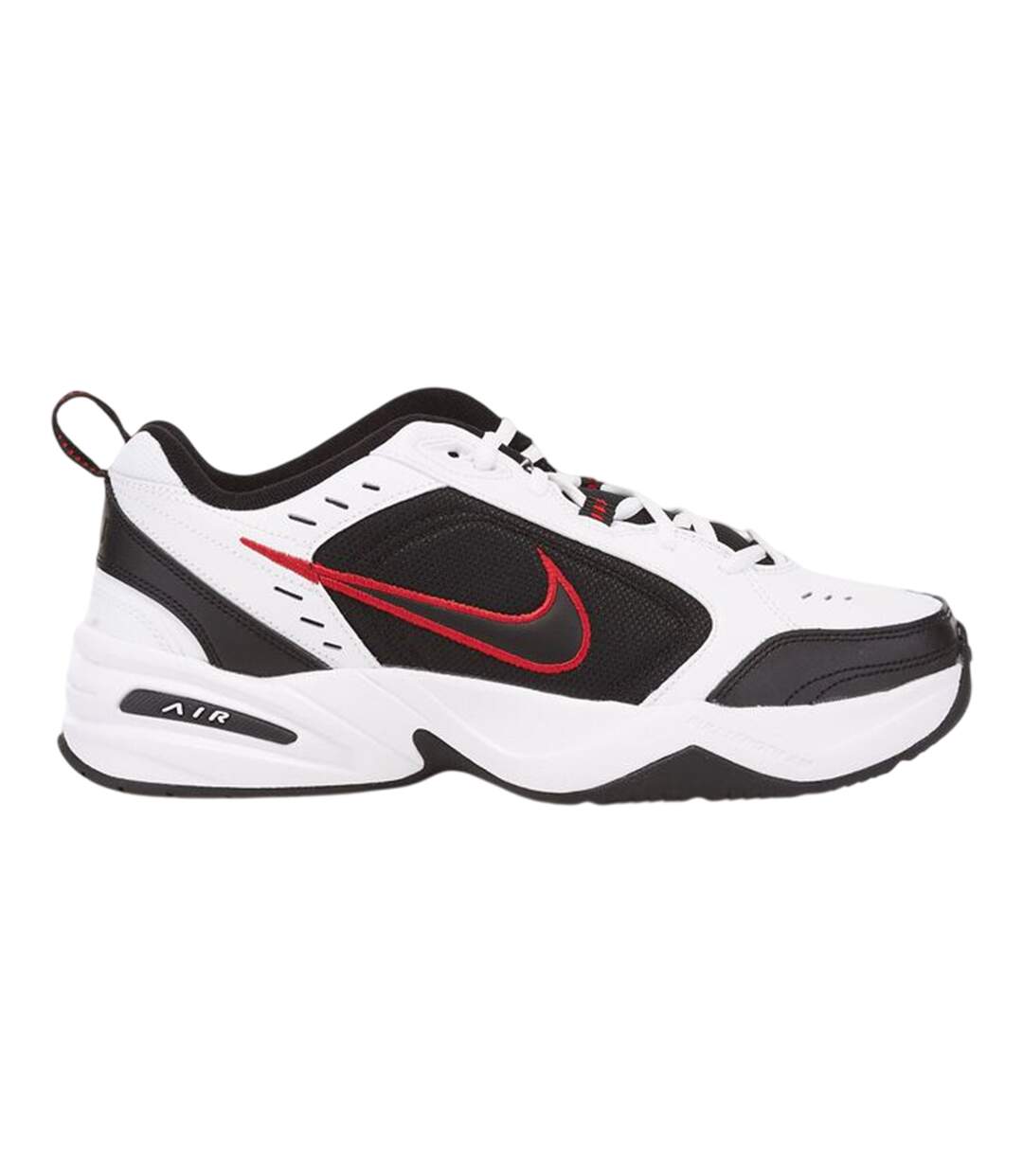 Mens Air Monarch Iv Swoosh Leather Training Shoes White Black Nike-1