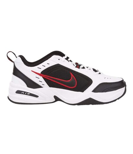 Mens Air Monarch Iv Swoosh Leather Training Shoes White Black Nike