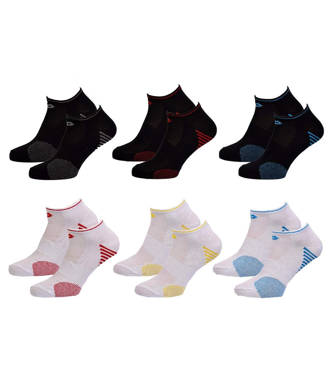 Chaussettes homme LOTTO SNEAKER Pack de 6 Paires SNEAKERS LOTTO Maille piquée-1