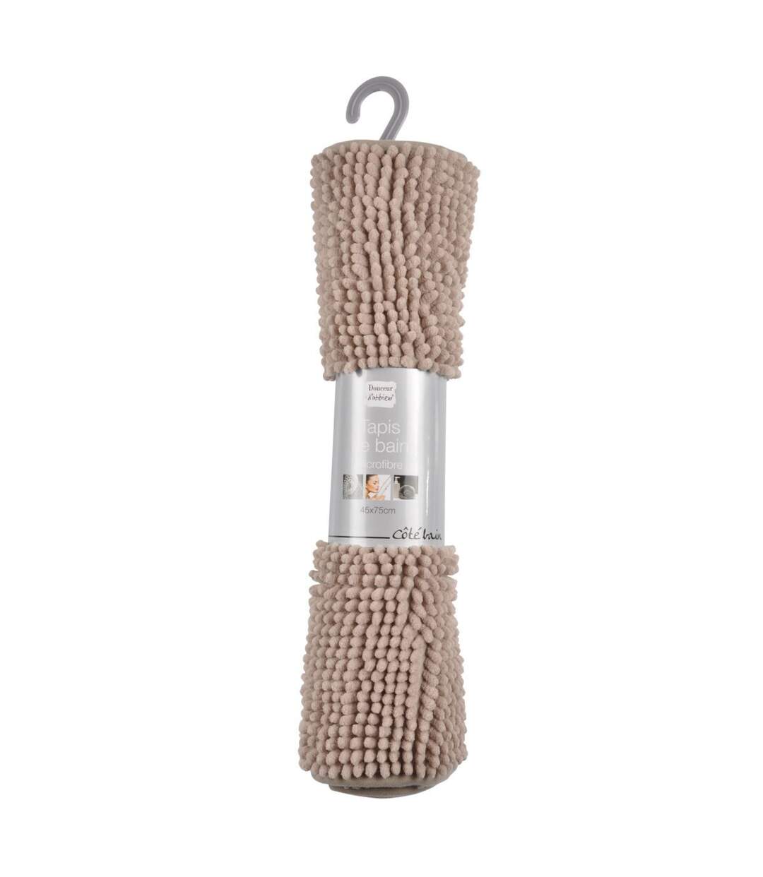 Tapis de Bain Microfibre Sweety 45x75cm Taupe-2