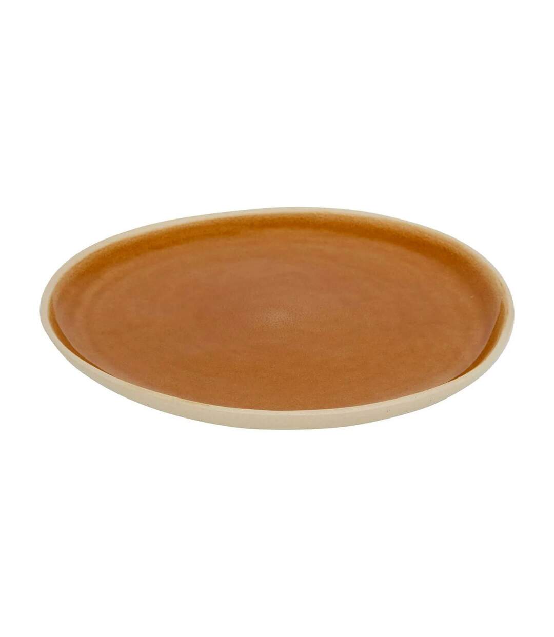 Lot de 6 Assiettes Plates en Faïence Wonja 27cm Ocre-2