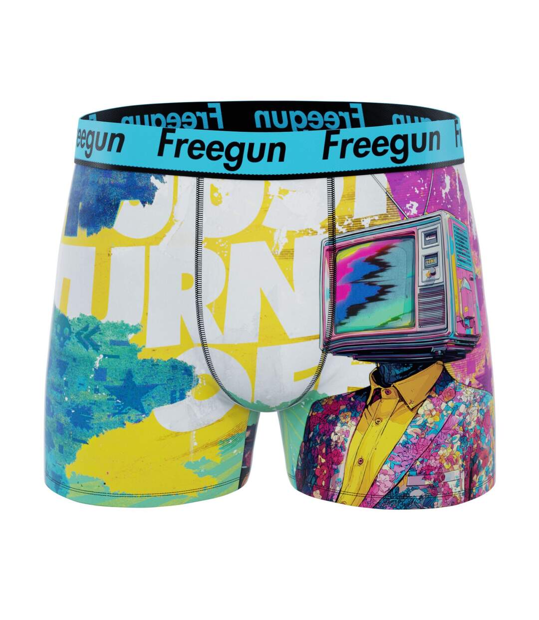 Lot de 3 boxers homme collection Pop Art Freegun-4