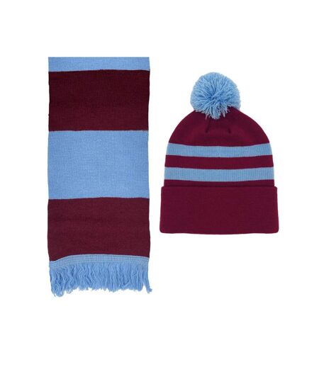 Ensemble Bonnet Et Écharpe Manchester Adulte Taille Unique Rouge Fan Originals