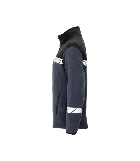 Womens/ladies Progression Full Zip Fleece Jacket Navy Black Projob
