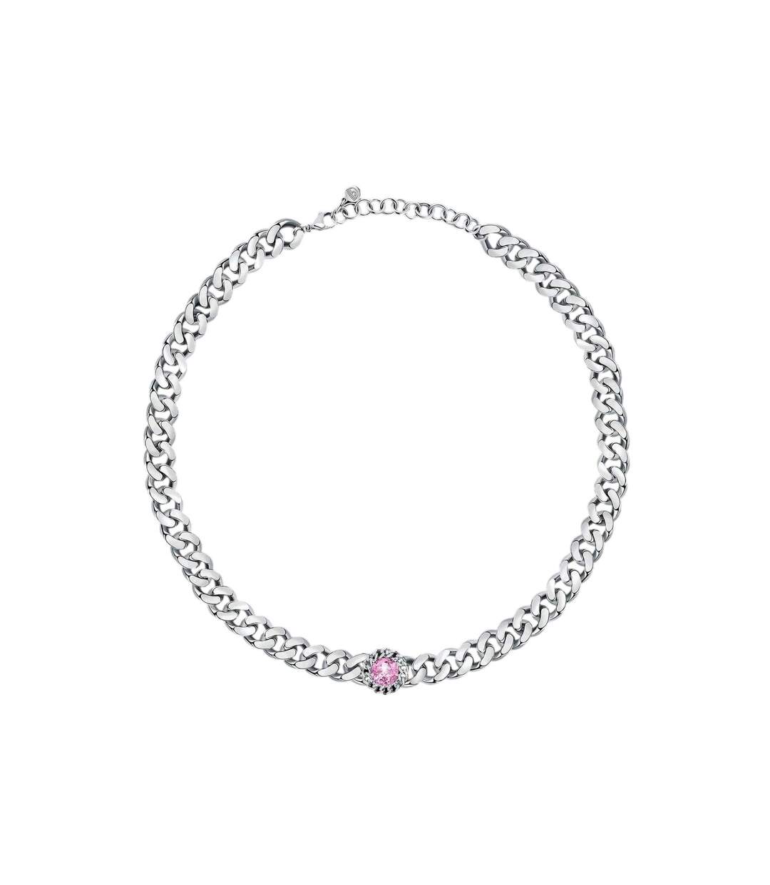 Bossy Necklace 38cm Silver Pink Chiara Ferragni-1