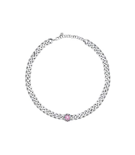 Bossy Necklace 38cm Silver Pink Chiara Ferragni