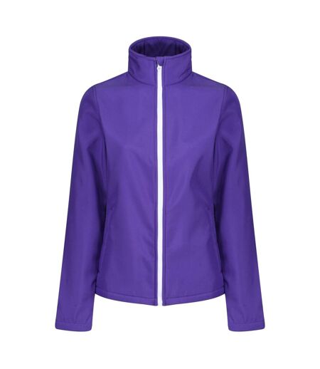 Regatta Standout Womens/Ladies Ablaze Printable Soft Shell Jacket (Purple/Black) - UTPC3285