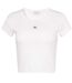 Haut Court Motif/style Côtelé Femme Blanc Calvin Klein-2