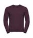 Mens set-in sweatshirt burgundy Russell