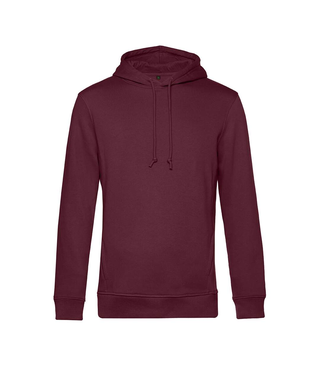 Pull À Capuche Biologique Pour Hommes Bordeaux B&C-1