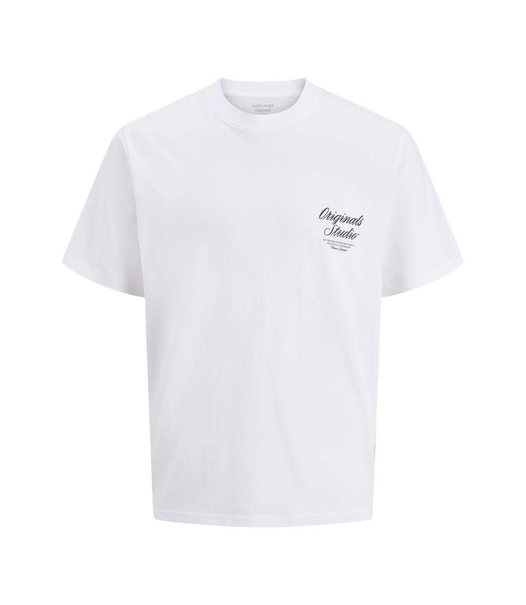 T-Shirt blanc homme jack & jones norrebro-1