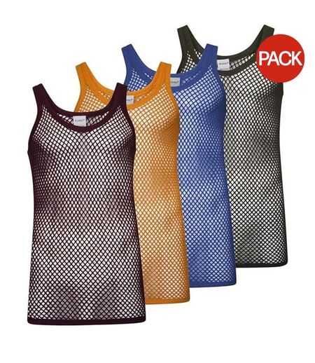 Débardeurs Motif/style Ficelle Homme Bordeaux Orange Bleu Noir Keanu