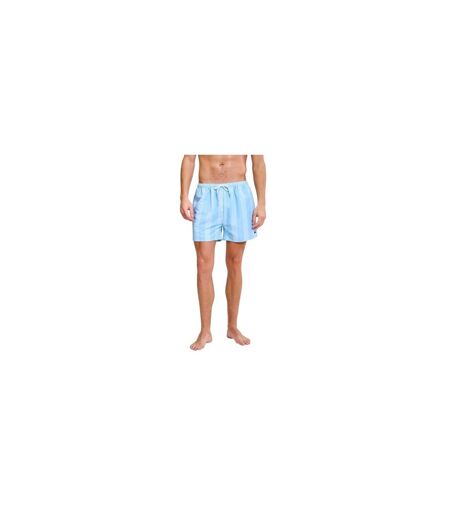 Short De Bain Motif/style Rayure Verticale Staziona Homme Bleu Clair Ellesse