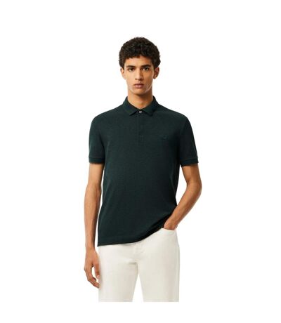 Mens Paris Stretch Regular Polo Shirt Dark Green Lacoste