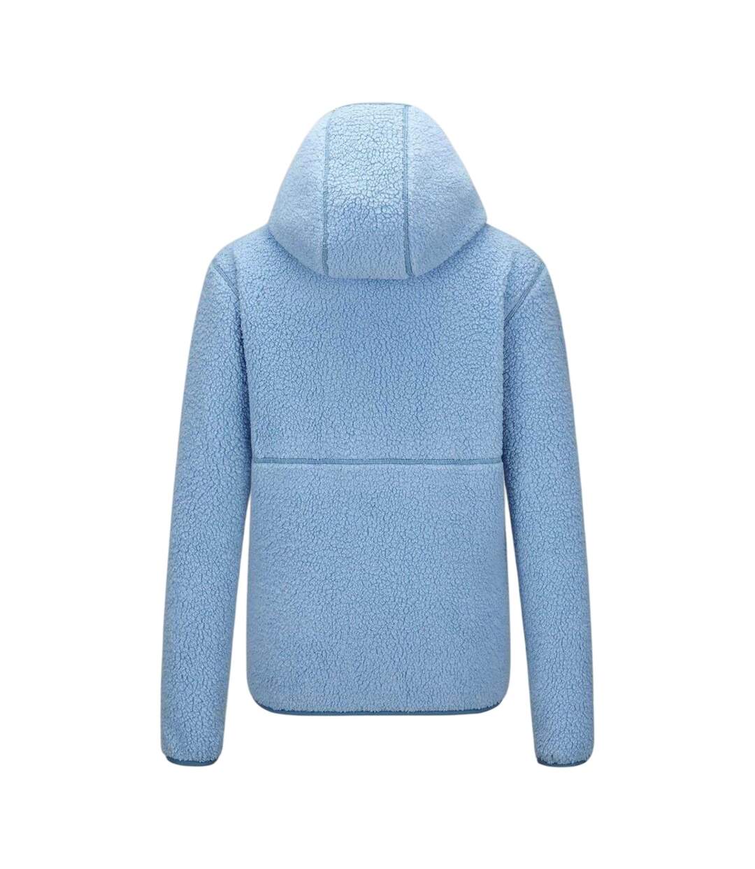 Womens/ladies Tundra Sherpa Fleece Lightweight Hooded Jacket Blue Karrimor-2