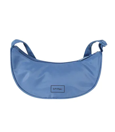 Cali Crescent Shaped Everyday Crossbody Bag One Size Blue Spiral