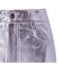 Mini Jupe Motif/style Métallisé Femme Violet AmyLynn-2