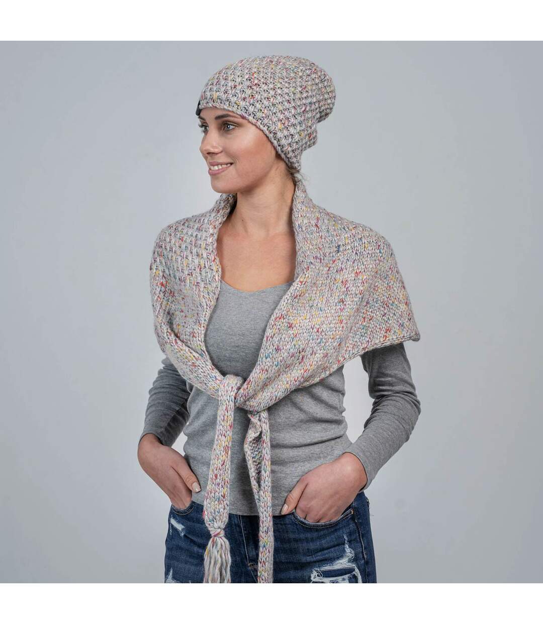 Echarpe et bonnet Lumina  - Fabriqué en UE-2