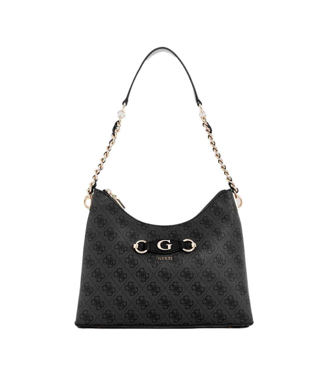 Sac à main noir/gris femme guess izzy top-1
