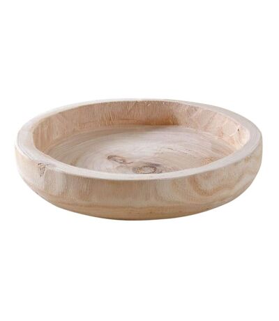 Plateau rond en paulownia Diamètre 25 cm