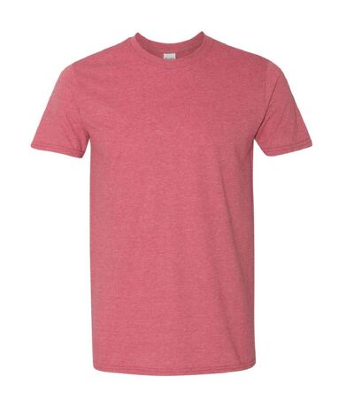 Gildan Mens Short Sleeve Soft-Style T-Shirt (Heather Cardinal) - UTBC484