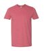 Gildan - T-shirt manches courtes - Homme (Rouge foncé chiné) - UTBC484